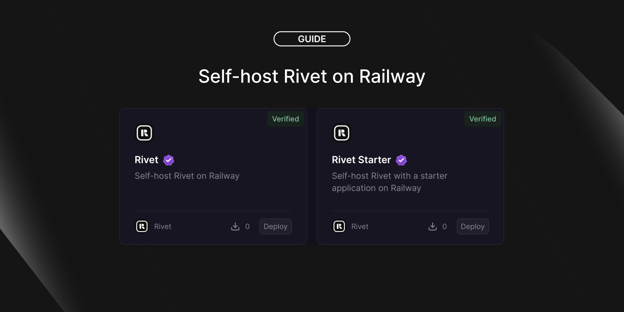 Self-Host Rivet on Railway